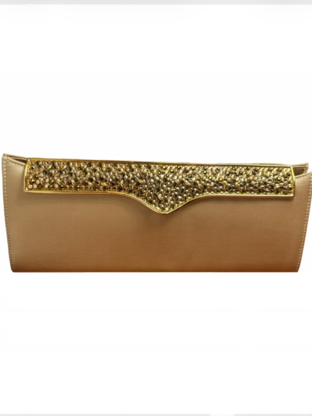 Rodo Gold-Trimmed Crystal Flap Clutch - Women's Wristlet